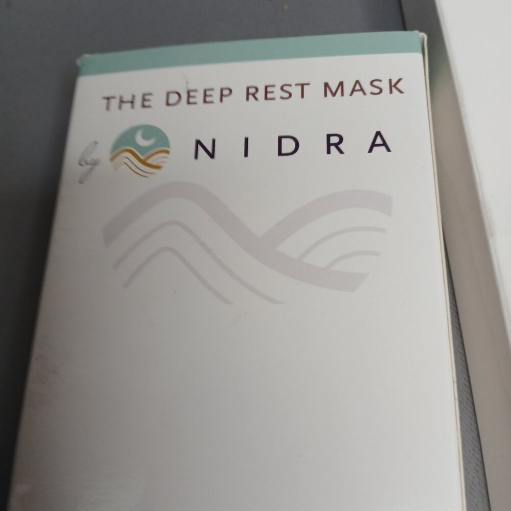 NIDRA The Deep Rest Mask Set of 2 New in Box Old Stock Black Adjustable - Picture 6 of 8
